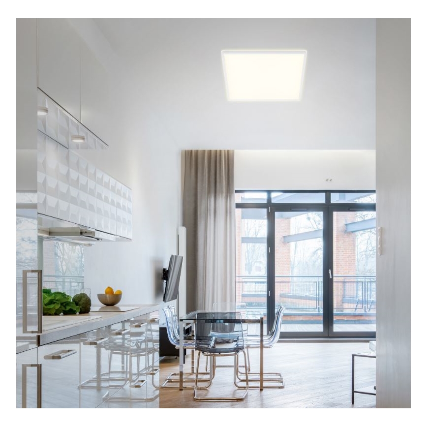 Briloner 7082-016 - Світлодіодний регульований стельовий світильник SLIM LED/22W/230V 2700-6500K + дистанційне керування