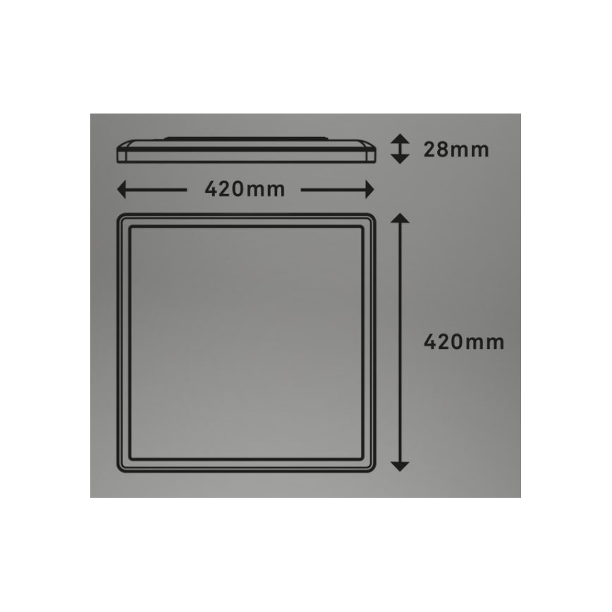 Briloner 7082-016 - Светодиодный потолочный светильник с регулированием яркости SLIM LED/22W/230V 2700-6500K + дистанционное управление