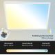 Briloner 7082-016 - Светодиодный потолочный светильник с регулированием яркости SLIM LED/22W/230V 2700-6500K + дистанционное управление