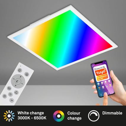 Briloner 7087-016 - LED RGBW Світильник з регулюванням яскравості SMART LED/24W/230V 3000-6500K Wi-Fi Tuya + пульт дистанційного керування