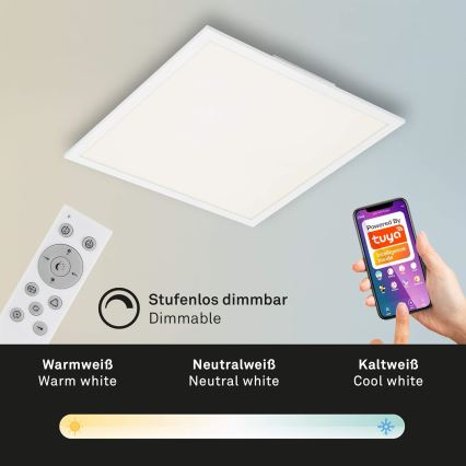 Briloner 7087-016 - LED RGBW Світильник з регулюванням яскравості SMART LED/24W/230V 3000-6500K Wi-Fi Tuya + пульт дистанційного керування