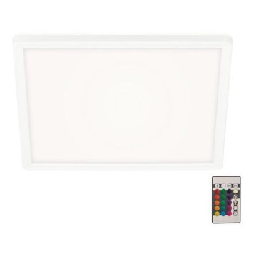 Briloner 7091-416 - Стельовий RGBW-світильник з регулюванням яскравості SLIM LED/22W/230V + пульт дистанційного керування