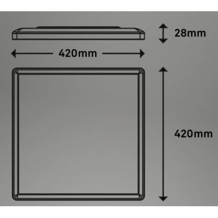 Briloner 7091-416 - Стельовий RGBW-світильник з регулюванням яскравості SLIM LED/22W/230V + пульт дистанційного керування