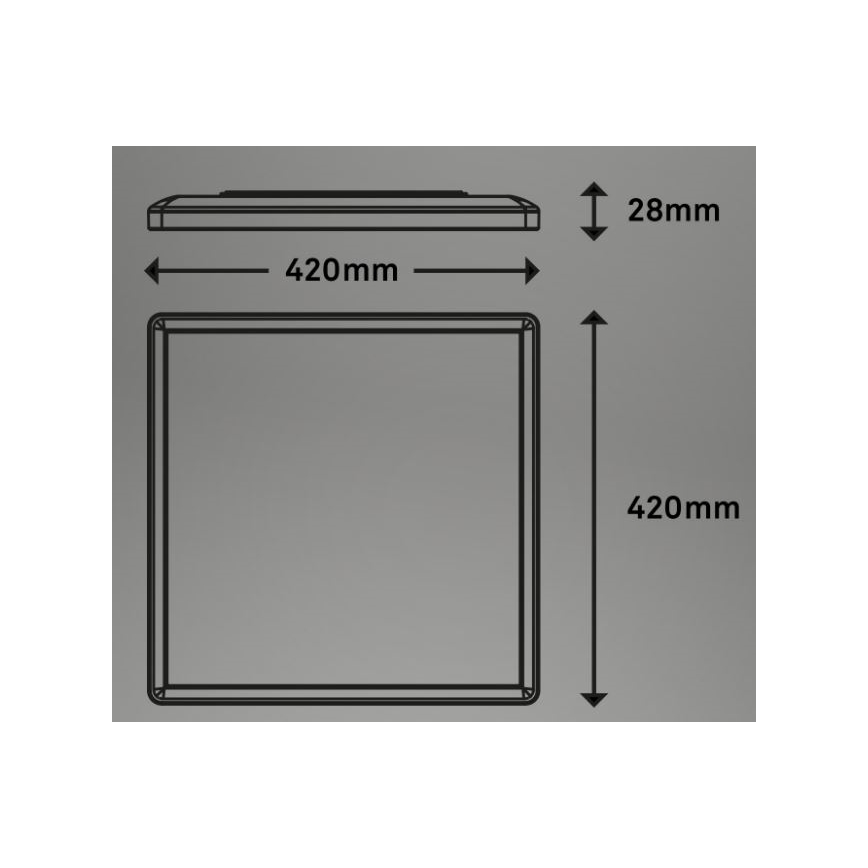 Briloner 7091-416 - Стельовий RGBW-світильник з регулюванням яскравості SLIM LED/22W/230V + пульт дистанційного керування