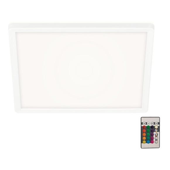 Briloner 7091-416 - Светодиодный потолочный RGBW-светильник с регулированием яркости SLIM LED/22W/230V + дистанционное управление
