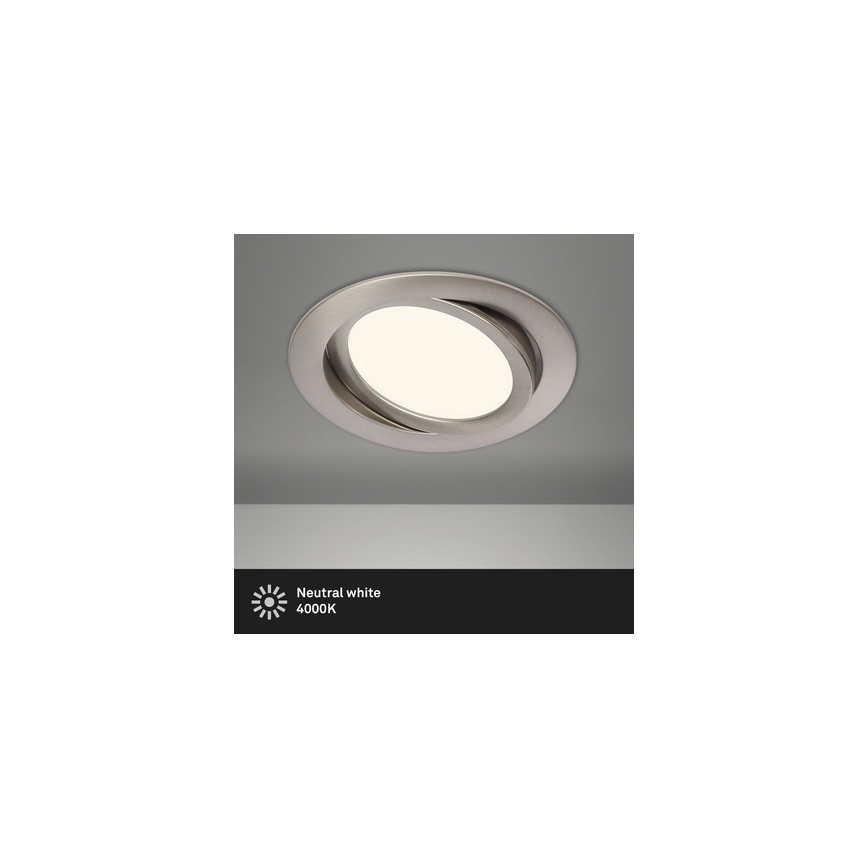 Briloner 7116-412 - Светодиодный встроенный светильник для ванной комнаты FLAT IN LED/9W/230V IP23