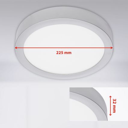 Briloner 7117-014 - Светодиодный потолочный светильник FIRE LED/16,5W/230V 3000K