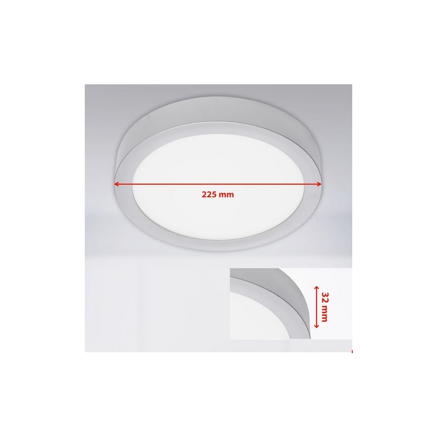 Briloner 7117-414 - Светодиодный потолочный светильник FIRE LED/16,5W/230V 4000K
