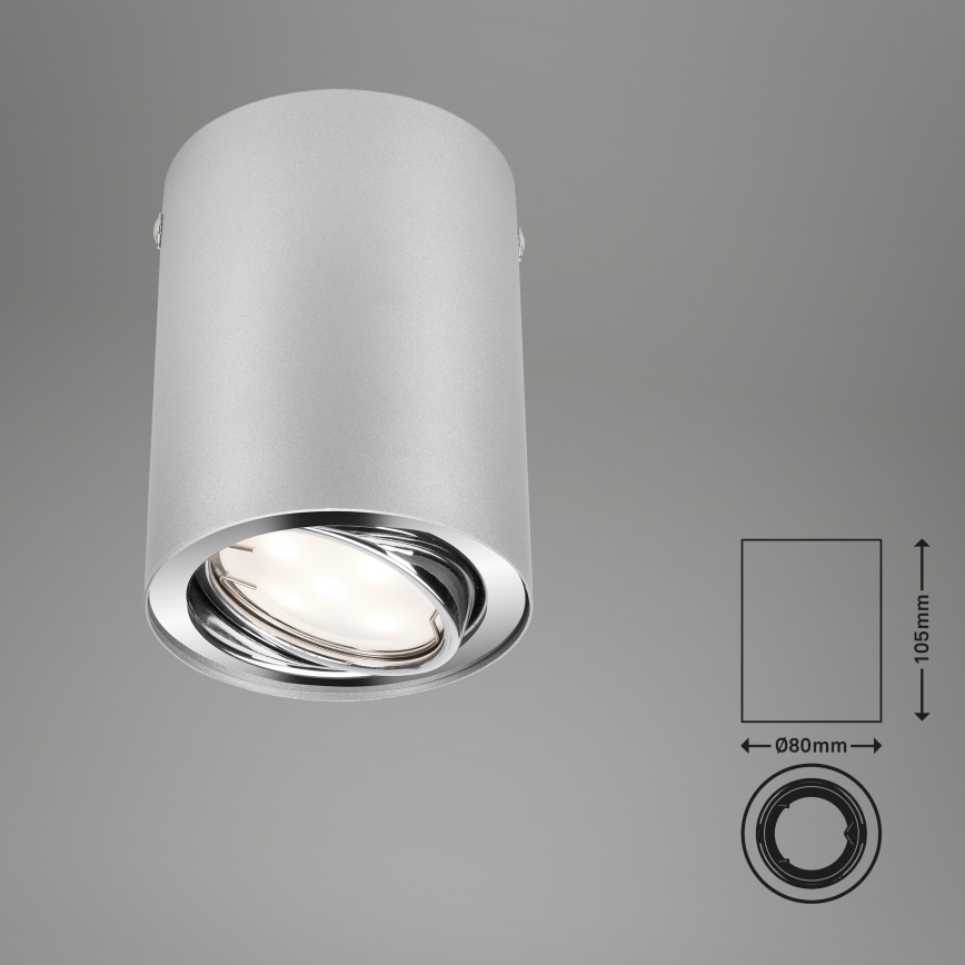Briloner 7119-014 - Точковий LED світильник TUBE 1xGU10/5W/230V кругле
