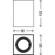 Briloner 7120-016 - Точечный светодиодный светильник TUBE 1xGU10/5W/230V угловое