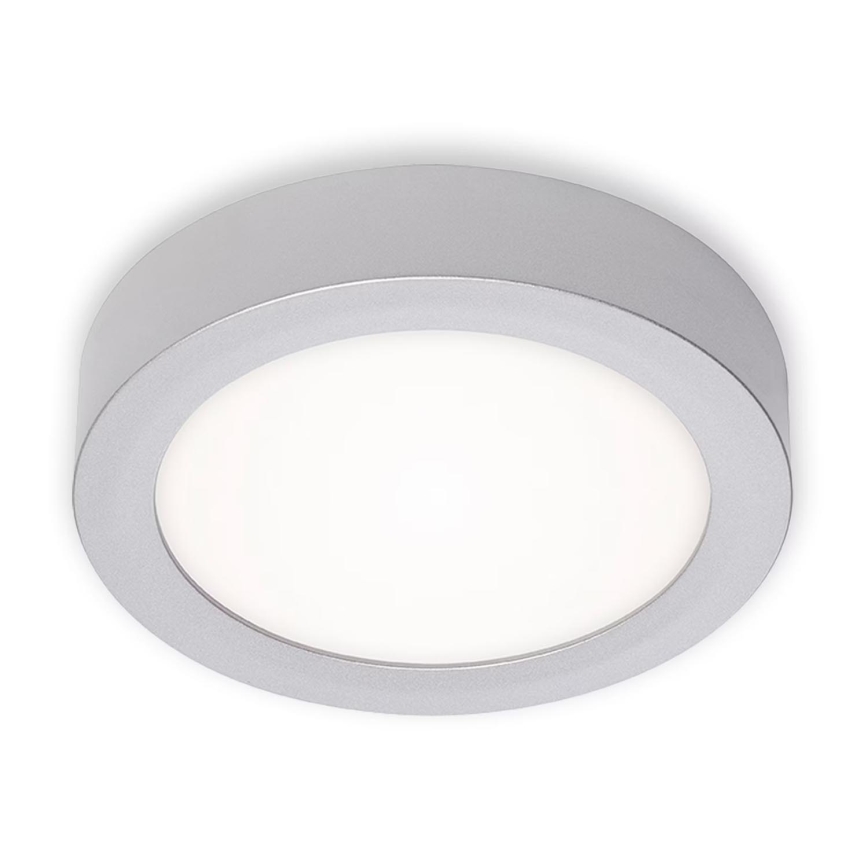 Briloner 7122-014 - потолочный светильник LED FIRE, 11 Вт, 230 В, 3000 К, диаметр 17 см, серебристый