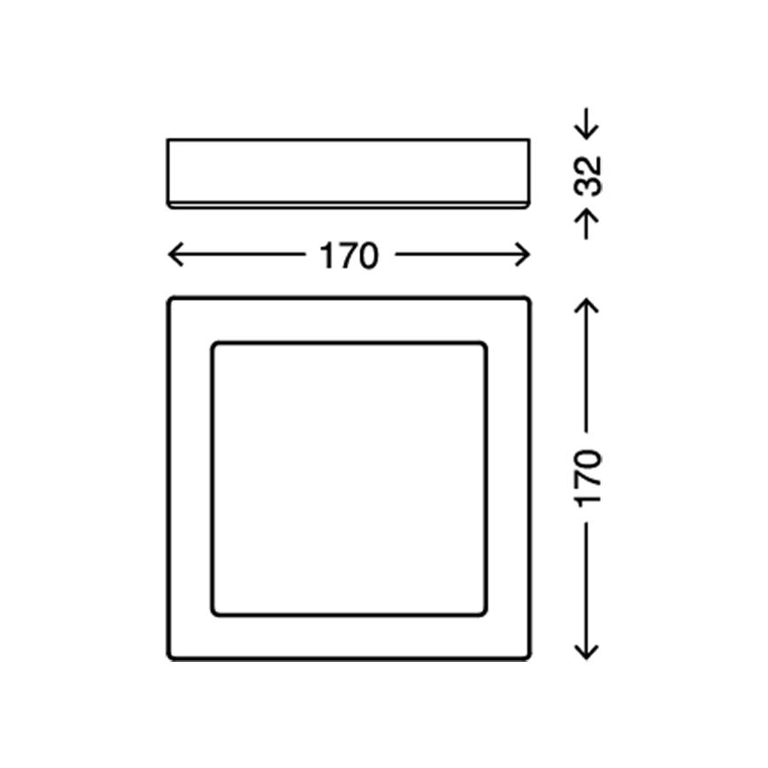 Briloner 7123-416 - Светодиодный потолочный светильник FIRE LED/12W/230V белый