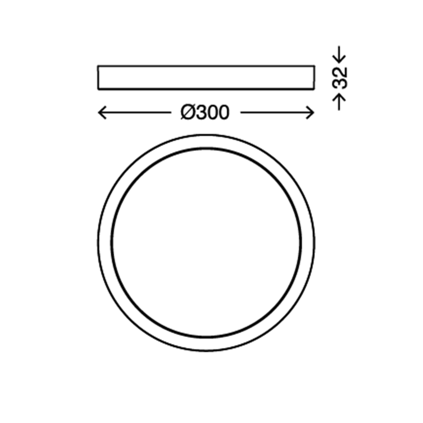 Briloner 7132-014 - Светодиодный потолочный светильник для ванной комнаты FIRE LED/21W/230V 3000K IP44