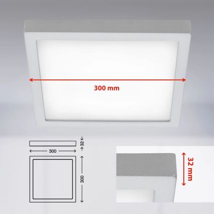 Briloner 7142-414 - Стельовий LED світильник FIRE LED/21W/230V 4000K