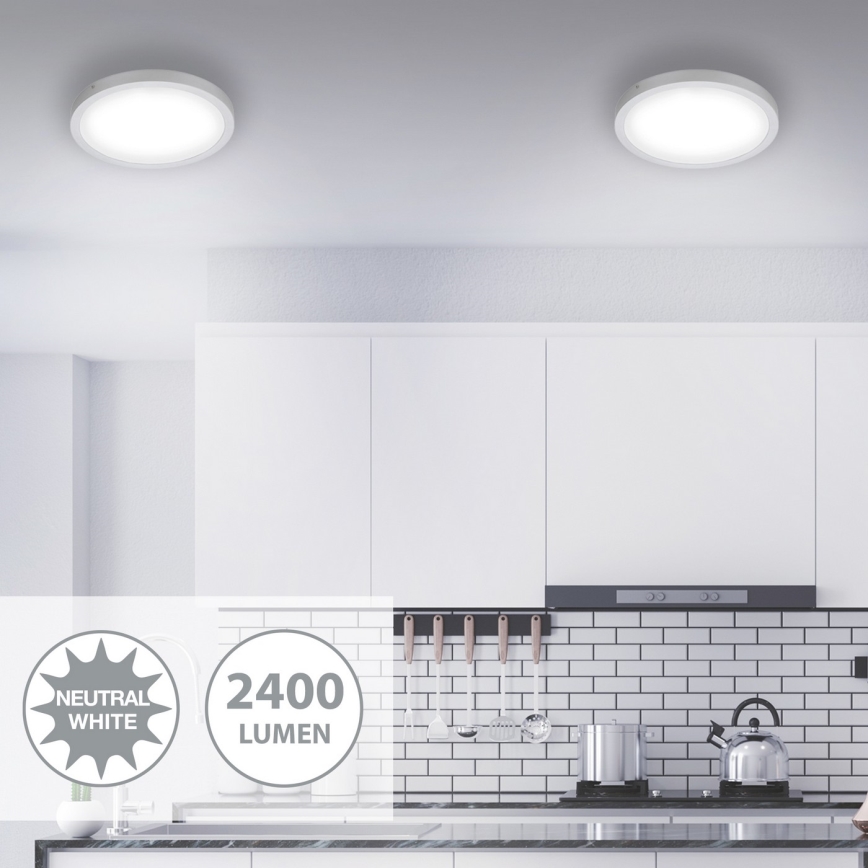 Briloner 7143-414 - Светодиодный потолочный светильник FIRE LED/24,5W/230V 4000K