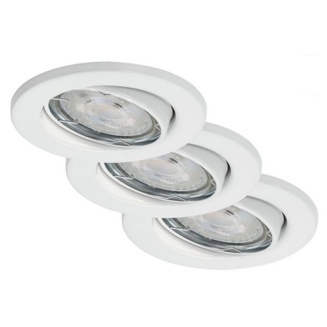 Briloner 7148-036 - Набор 3x светодиодных диммируемых светильника для ванной комнаты 1xGU10/5W/230V IP23