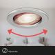 Briloner 7148-039 - Набор 3x светодиодных диммируемых светильника для ванной комнаты GU10/5,5W/230V IP23