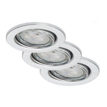 Briloner 7149-039 - НАБІР 3xLED Регульоване світло для ванної кімнати 1xGU10/5W/230V IP23