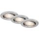 Briloner 7149-039 - Набор 3x светодиодных диммируемых светильника для ванной комнаты 1xGU10/5W/230V IP23