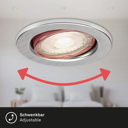Briloner 7149-039 - НАБІР 3xLED Регульоване світло для ванної кімнати 1xGU10/5W/230V IP23