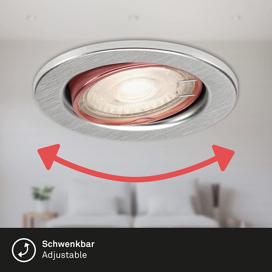 Briloner 7149-039 - НАБІР 3xLED Регульоване світло для ванної кімнати 1xGU10/5W/230V IP23