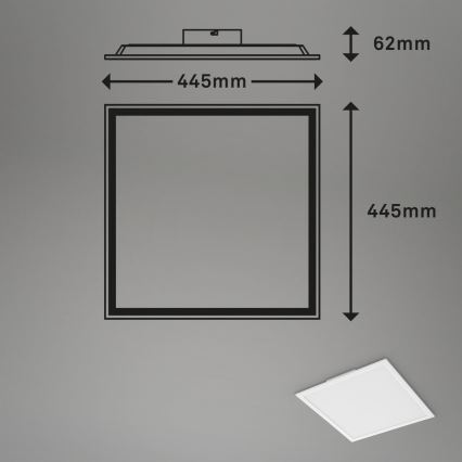 Briloner 7152-016 - Светодиодная припотолочная RGB-панель с регулированием яркости COLOUR LED/24W/230V 3000-6500K + дистанционное управление