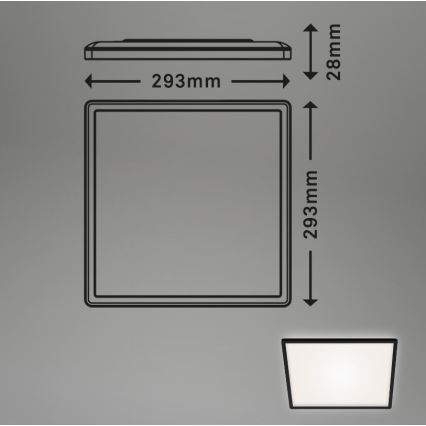 Briloner 7156-415 - Стельовий LED світильник SLIM LED/18W/230V