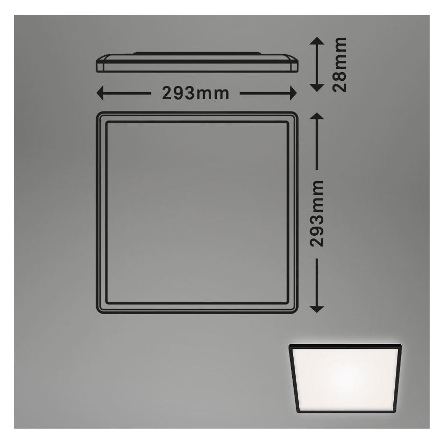 Briloner 7156-415 - Светодиодный потолочный светильник SLIM LED/18W/230V