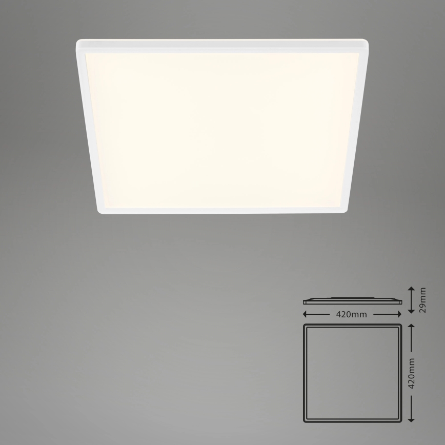 Briloner 7158-416 - Світлодіодний стельовий світильник SLIM LED/22W/230V 42x42 cm