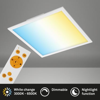 Briloner 7179-016 - Світлодіодний регульований стельовий світильник PIATTO LED/24W/230V 3000-6500K + дистанційне керування