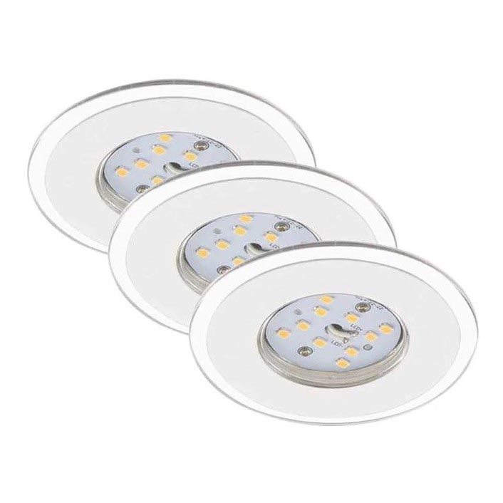 Briloner 7197-036 - НАБОР 3x Светодиодный встроенный светильник для ванной комнаты с регулированием яркости LED/4,5W/230V IP44