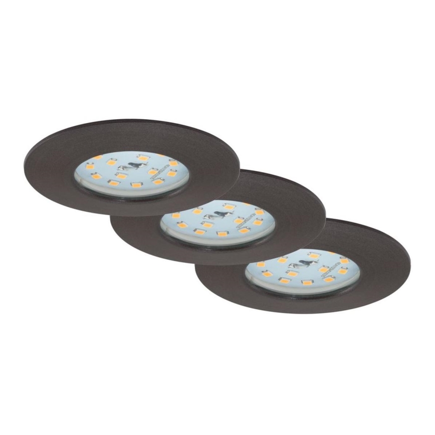 Briloner 7204-031 - НАБІР 3x Вбудований стельовий LED світильник для ванної ATTACH LED/5W/230V IP44