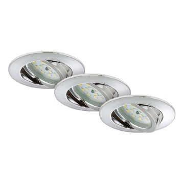 Briloner 7209-038 - НАБІР 3x Вбудований стельовий LED світильник для ванної LED/5W/230V IP23