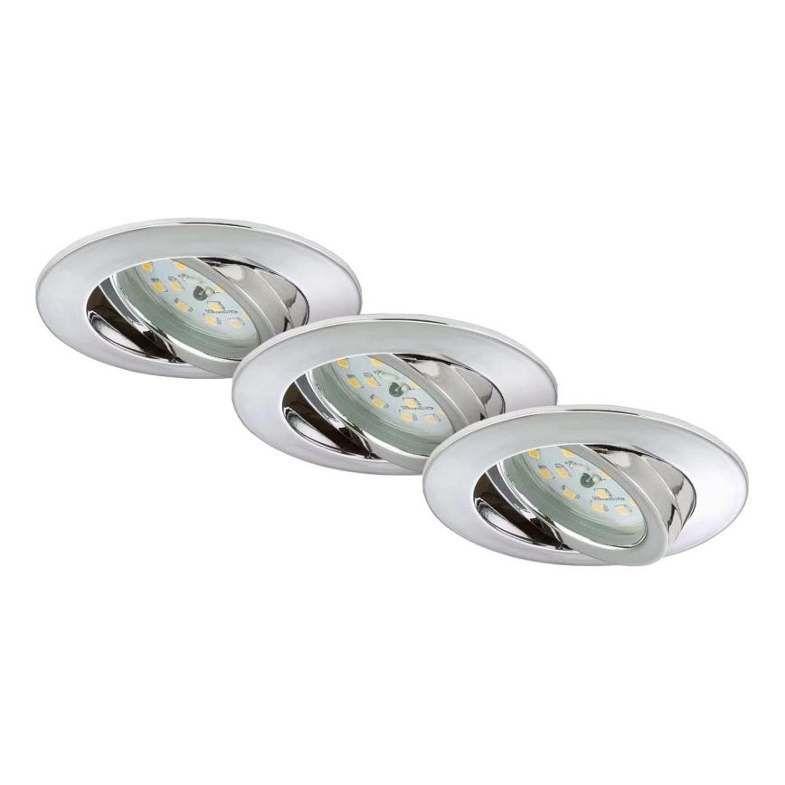 Briloner 7209-038 - НАБІР 3x Вбудований стельовий LED світильник для ванної LED/5W/230V IP23