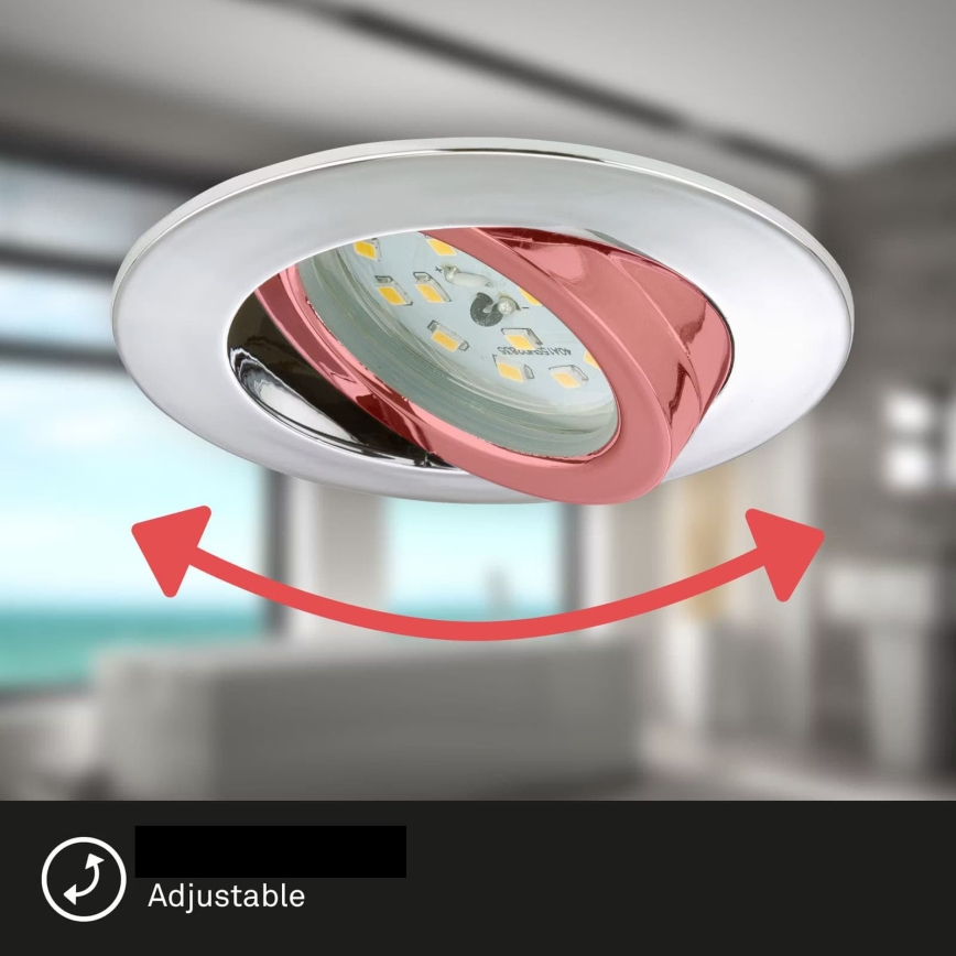 Briloner 7209-038 - НАБІР 3x Вбудований стельовий LED світильник для ванної LED/5W/230V IP23