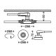 Briloner 7220-032 - Набор 3x светодиодных встраиваемых светильника для ванной комнаты FIT 1xGU10/5W/230V