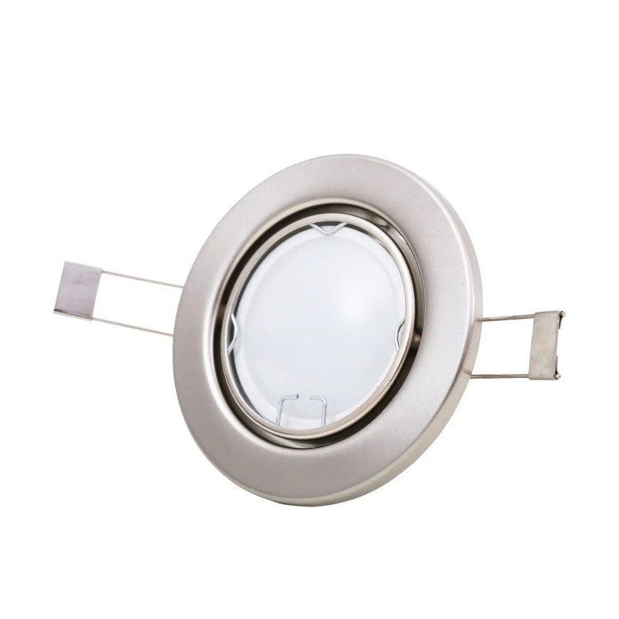 Briloner 7221-032 - НАБІР 3x Вбудований стельовий LED світильник для ванної 1xGU10/3W/230V IP23 матовий хром