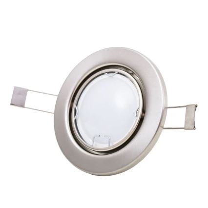 Briloner 7221-032 - НАБОР 3x Светодиодный встроенный светильник для ванной комнаты 1xGU10/3W/230V IP23 матовый хром