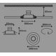 Briloner 7221-032 - НАБОР 3x Светодиодный встроенный светильник для ванной комнаты 1xGU10/3W/230V IP23 матовый хром