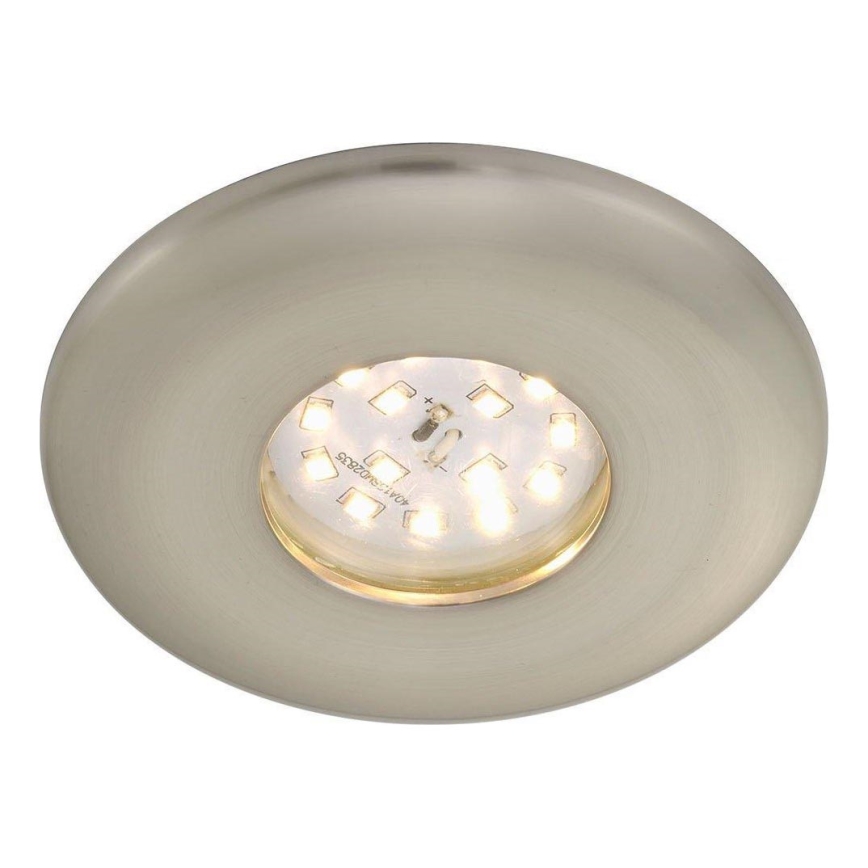 Briloner 7227-012 - Вбудований стельовий LED світильник для ванної LED/5W/230V IP65 матовий хром