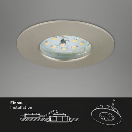 Briloner 7231-032 - НАБІР 3x LED з регулюванням яскравості для ванної кімнати вбудований ATTACH світильник LED/5,5W/230V IP44