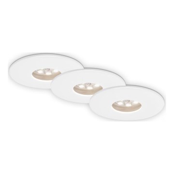 Briloner 7240-036 -НАБІР 3x Вбудований стельовий LED світильник для ванної ATTACH LED/1,8W/230V IP44 білий