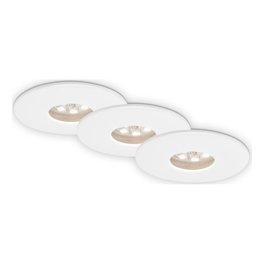 Briloner 7240-036 -НАБІР 3x Вбудований стельовий LED світильник для ванної ATTACH LED/1,8W/230V IP44 білий