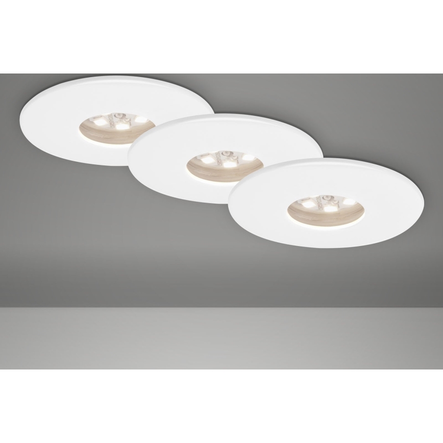 Briloner 7240-036 -НАБІР 3x Вбудований стельовий LED світильник для ванної ATTACH LED/1,8W/230V IP44 білий