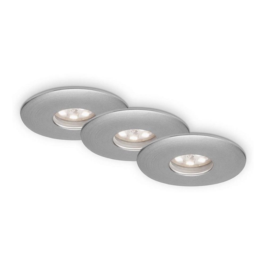 Briloner 7240-039 - НАБІР 3x Вбудований стельовий LED світильник для ванної LED/1,8W/230V IP44
