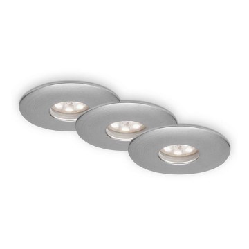 Briloner 7240-039 - НАБОР 3x Светодиодный встроенный светильник для ванной комнаты LED/1,8W/230V IP44
