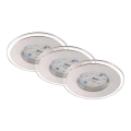 Briloner 7257-039 - НАБІР 3x Вбудований стельовий LED світильник для ванної ATTACH LED/4,5W/230V IP44