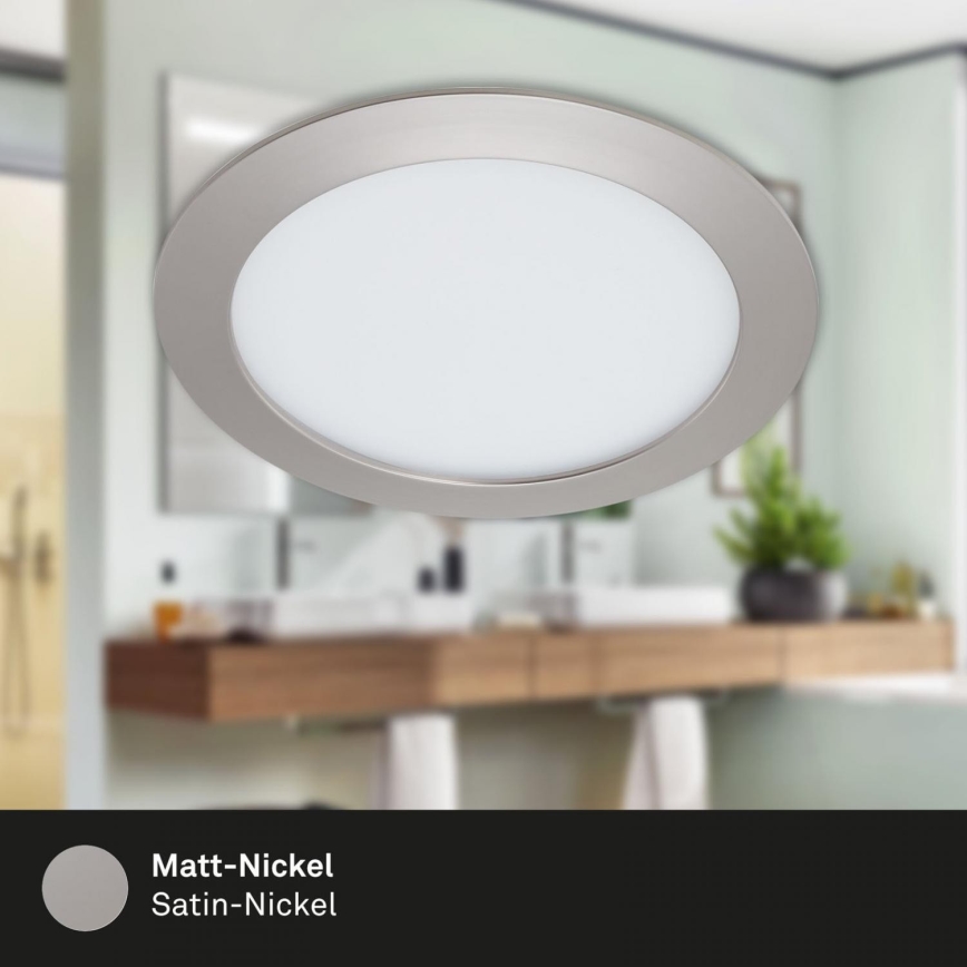 Briloner 7286-012 - Вбудований стельовий LED світильник для ванної LED/12W/230V IP44