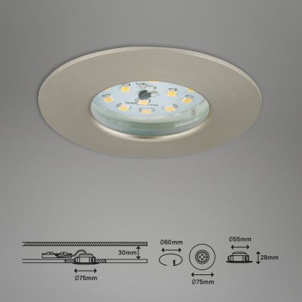 Briloner 7295-012 - LED регульоване підсвітлення для ванної кімнати ATTACH LED/6,5W/230V IP44