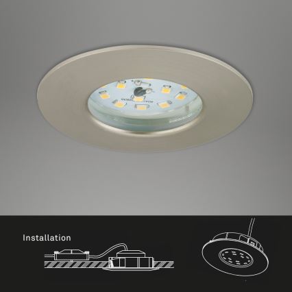 Briloner 7295-012 - LED Вбудований стельовий світильник для ванної з регулюванням яскравості ATTACH LED/6,5W/230V IP44